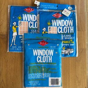 RITZ WINDOW CLOTH  - Lot of 3 - New, sealed